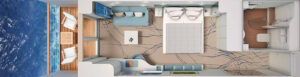 Hapag Lloyd-Hanseatic Inspiration-schip-Cruiseschip-Categorie 4-6-7-8-balcony cabin-diagram