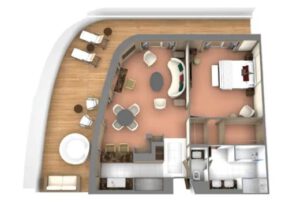 seabourn-seabourn-Venture-cruiseschip-schip-categorie SS-Signature Suite-diagram