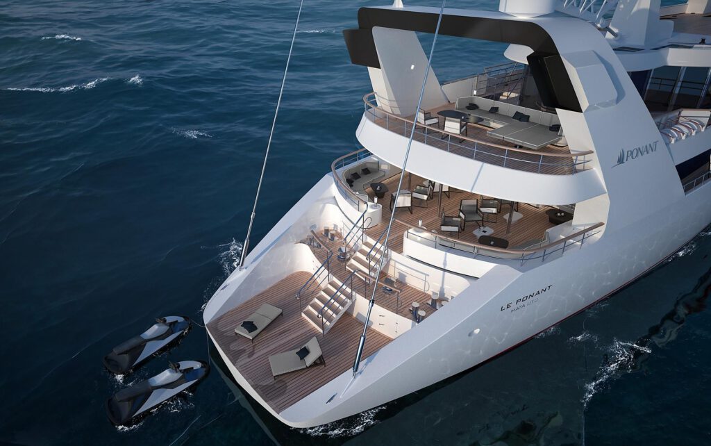 Cruiseschip-Le Ponant-Ponant Yacht Cruises-Achterdeck