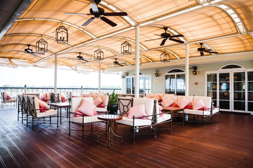 Rivierschip-Nicko Cruises-MS Mekong Navigator-Cruise-Zonnedek-Terras