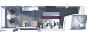 Indeling van Aqua en Concierge Class A1 en A2 hutten op de Celebrity Ascent met balkonhutten