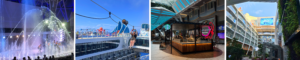 studiereis Wonder of the Seas faciliteiten aan boord, zipline, aqua show, starbucks