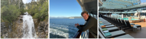 Studiereis, Alaska, mike, holland america lina, aan boord, natuur, waterval